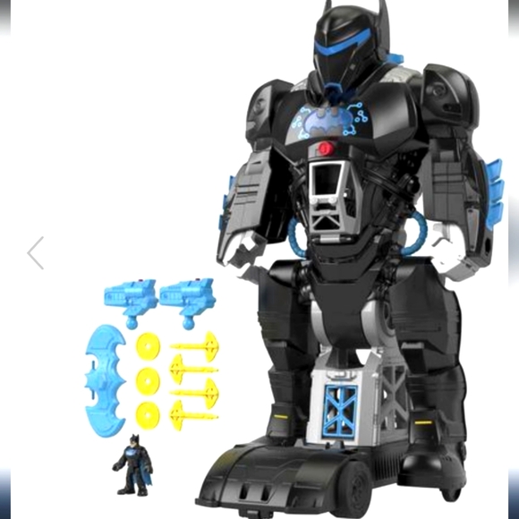 NEW BATMAN ROBOT+CAR GIANT TRANSFORMES +100 SOUNDS LIGHTS NEW IN BOX - Picture 4 of 11